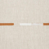 Schumacher Overlapping Dashes Brown & White Fabric