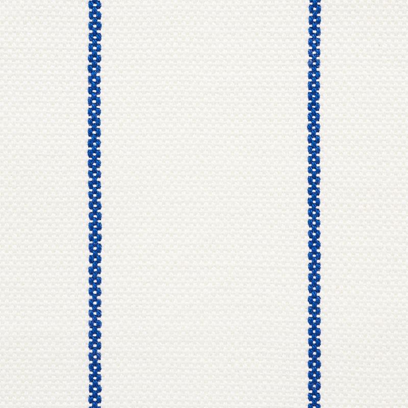 Schumacher Cavett Stripe Blue Fabric