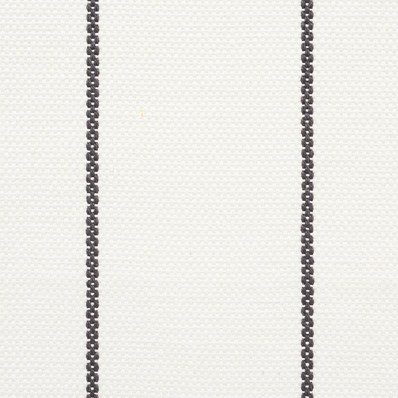 Schumacher Cavett Stripe Charcoal Fabric