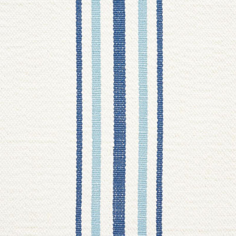 Schumacher Scarset Stripe Blues Fabric