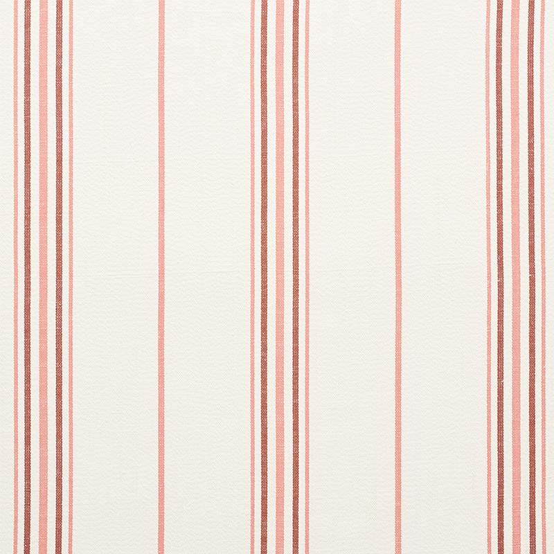 Schumacher Scarset Stripe Rosewood Fabric