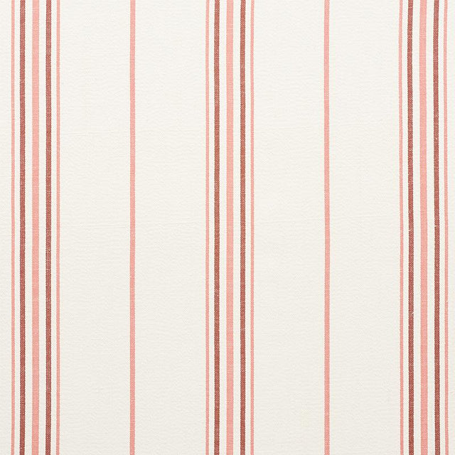 Schumacher Scarset Stripe Rosewood Fabric