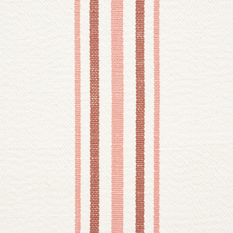 Schumacher Scarset Stripe Rosewood Fabric