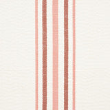 Schumacher Scarset Stripe Rosewood Fabric