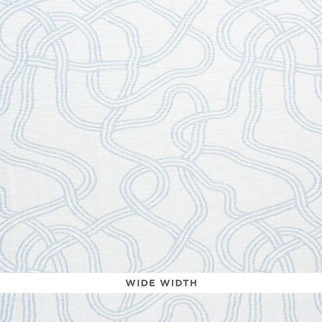 Schumacher Seabury Casement Light Blue Fabric