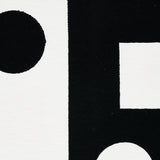 Schumacher Binary Embroidery Black Fabric