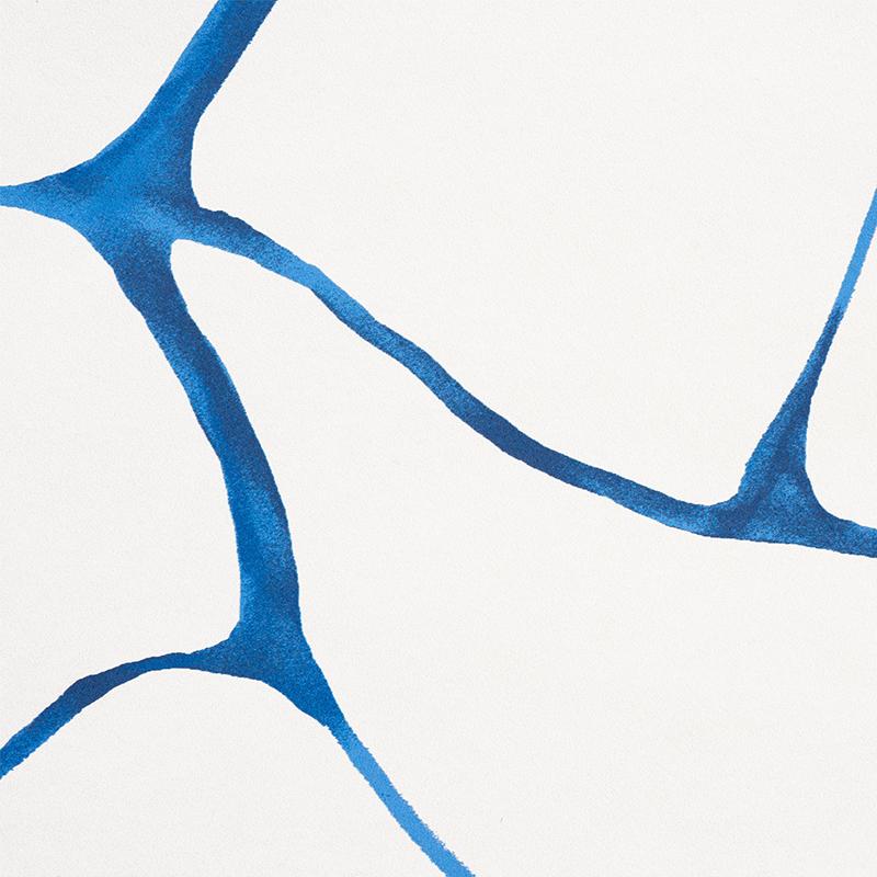 Schumacher Filigree Navy Wallpaper