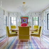 Schumacher Filigree Navy Wallpaper