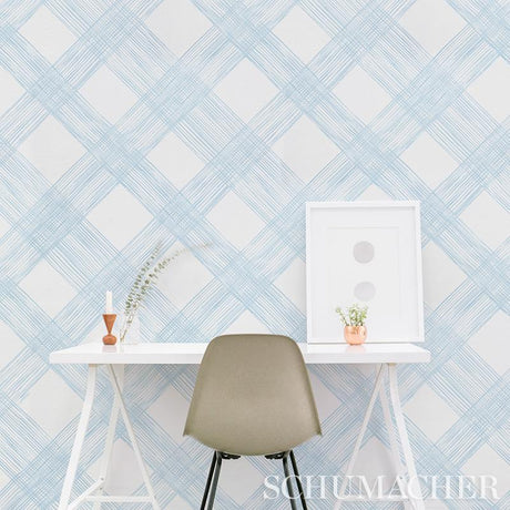 Schumacher Traverse Linen Wallpaper