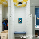 Schumacher Traverse Yellow Wallpaper