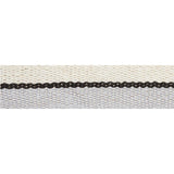 Schumacher White Black & Silvery Blue Ile Saint-Louis Narrow Tape