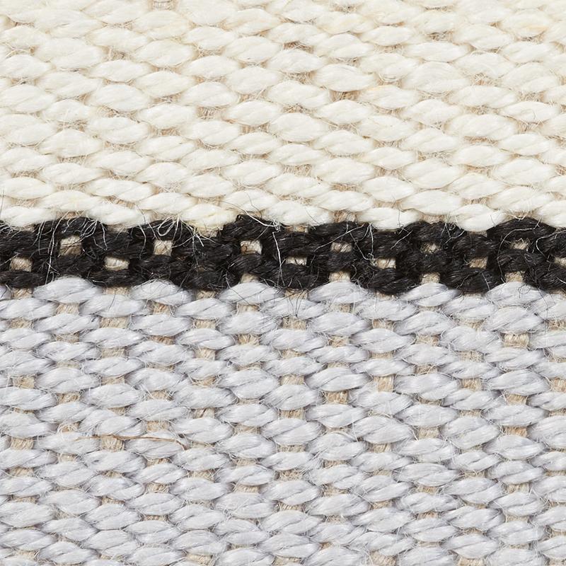 Schumacher White Black & Silvery Blue Ile Saint-Louis Narrow Tape