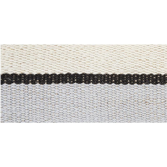 Schumacher White Black & Silvery Blue Ile Saint-Louis Medium Tape