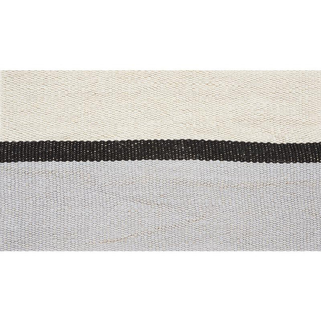 Schumacher White Black & Silvery Blue Ile Saint-Louis Wide Tape