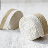 Schumacher White & Gold Modern Neutral Iii Medium Tape
