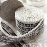 Schumacher White & Black Agnes Medium Tape