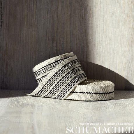 Schumacher White & Black Agnes Medium Tape