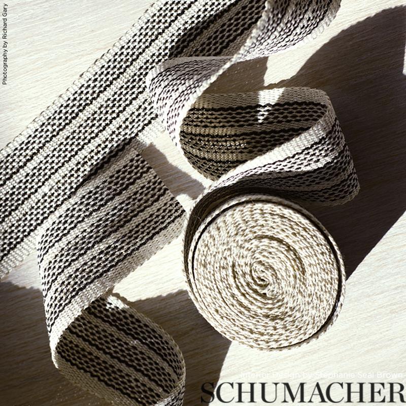 Schumacher Agnes Medium Tape White & Black Trim