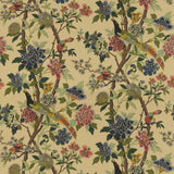 G P & J Baker HYDRANGEA BIRD PARCHMENT Fabric