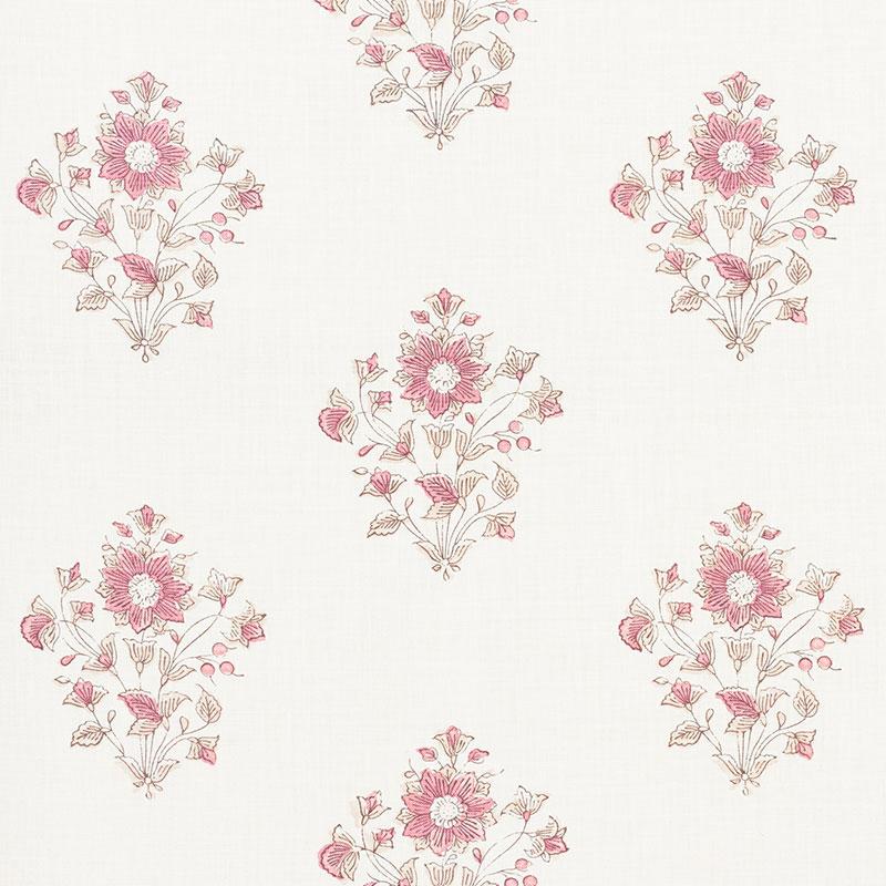 Schumacher Beatrice Bouquet Pink Fabric