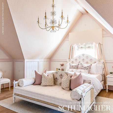 Schumacher Beatrice Bouquet Pink Fabric