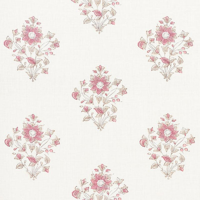 Schumacher Beatrice Bouquet Pink Fabric