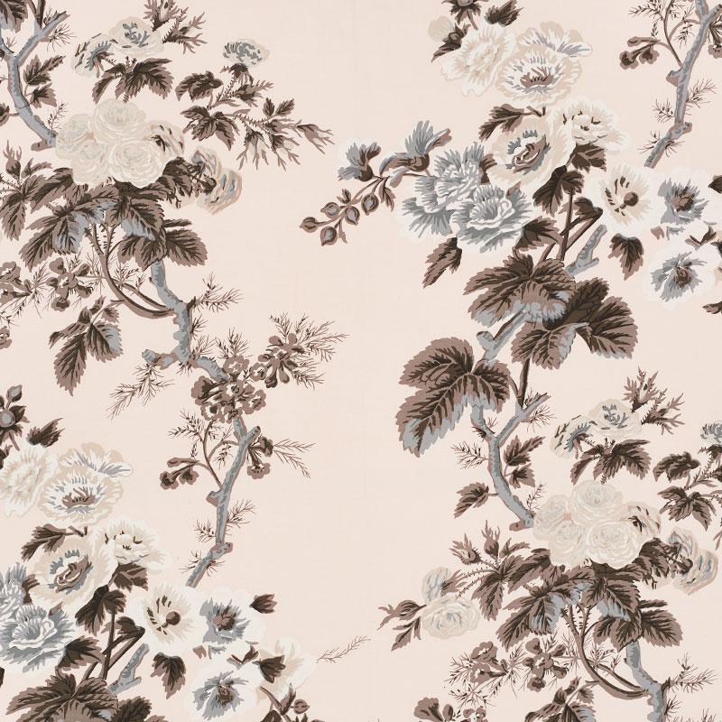 Schumacher Pyne Hollyhock Blush Fabric