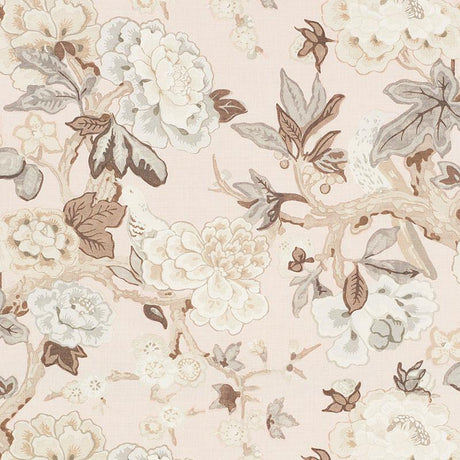Schumacher Bermuda Blossoms Blush Fabric