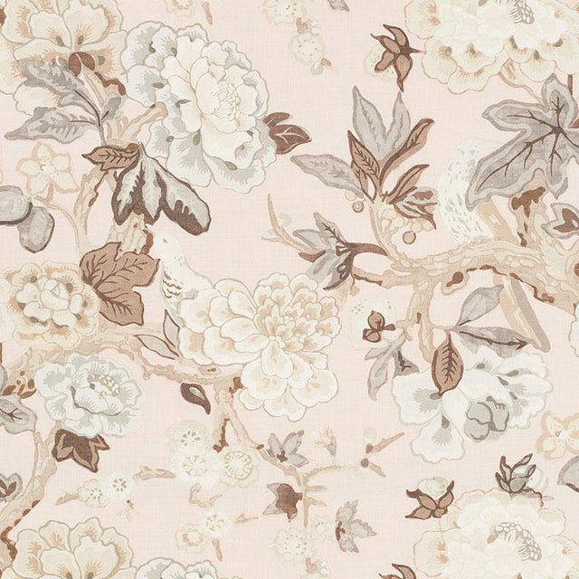 Schumacher Bermuda Blossoms Blush Fabric