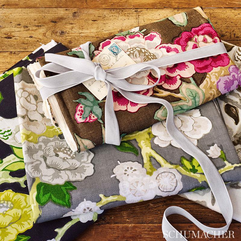 Schumacher Bermuda Blossoms Blush Fabric