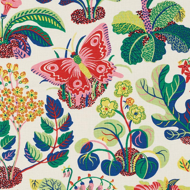 Schumacher Exotic Butterfly Spring Fabric
