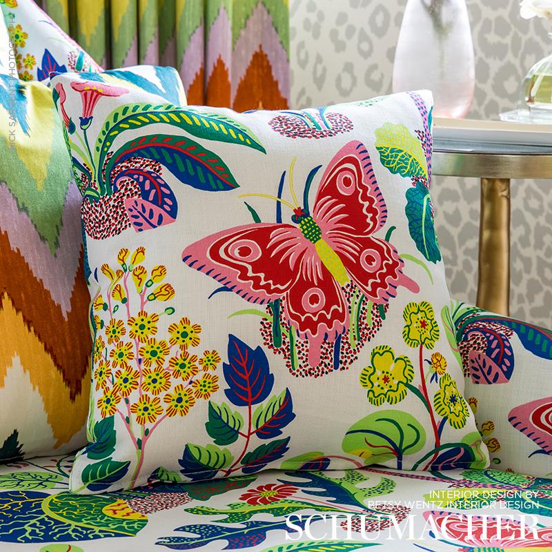 Schumacher Exotic Butterfly Spring Fabric