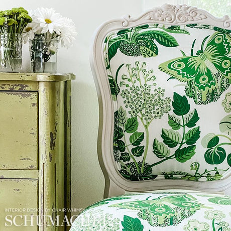 Schumacher Exotic Butterfly Leaf Fabric