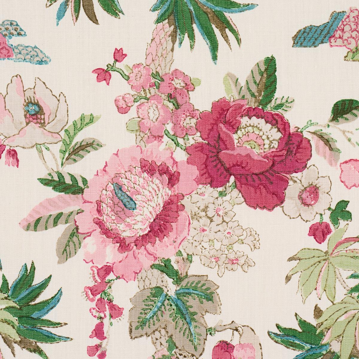 Schumacher Floribunda Document Fabric