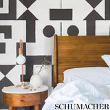 Schumacher Binary Panel Set Black Wallpaper