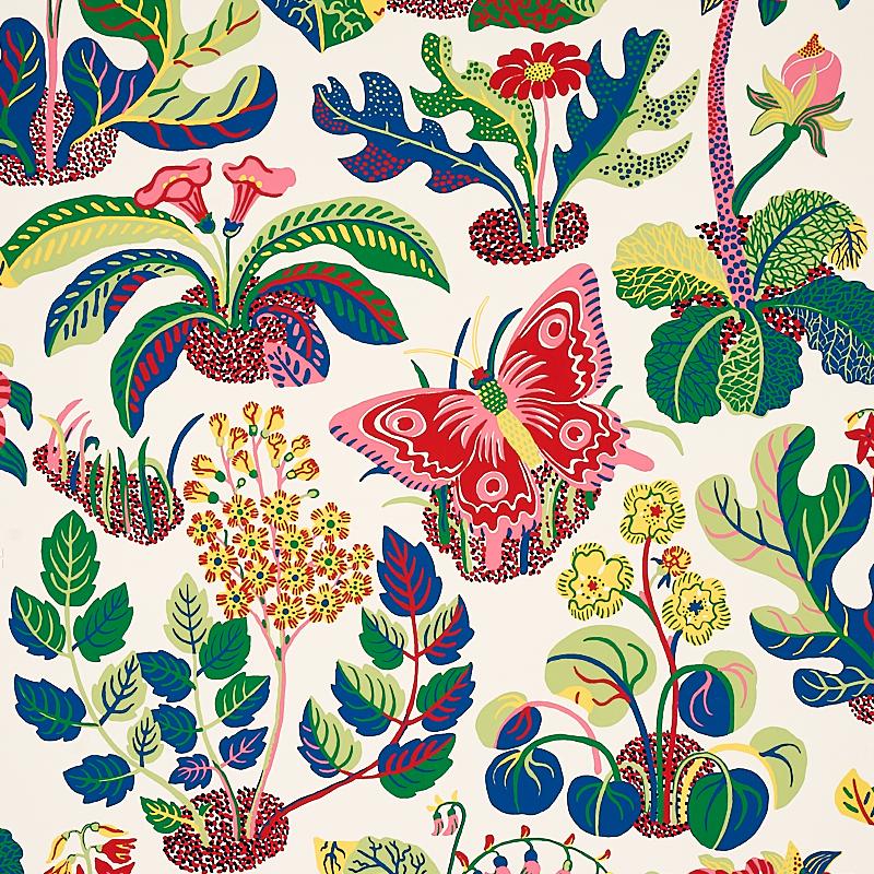 Schumacher Exotic Butterfly Spring Wallpaper