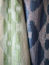 Old World Weavers Tundar Blanket Ozone Blue Drapery Fabric