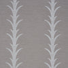 Schumacher Acanthus Stripe Vinyl Grey Wallpaper