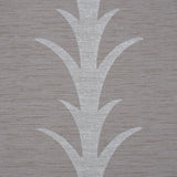 Schumacher Acanthus Stripe Vinyl Grey Wallpaper