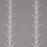 Schumacher Acanthus Stripe Vinyl Grey Wallpaper