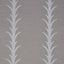 Schumacher Acanthus Stripe Vinyl Grey Wallpaper
