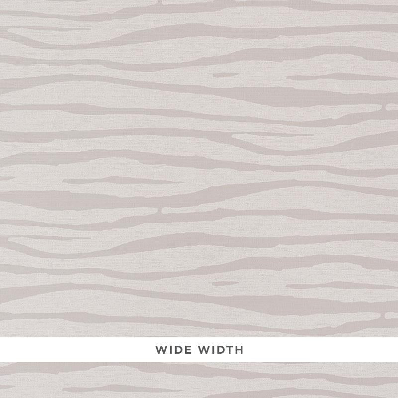 Schumacher Ripple Vinyl Taupe Wallpaper