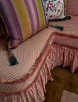 Brunschwig & Fils DIRECTIRE STRIPE PEKIN RED Drapery Fabric