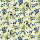 Kasmir Graceful Bloom Blue Fabric