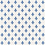 Schumacher Fleur De Lis Bleu & Rouge Fabric