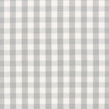 Schumacher Elton Cotton Check Grey Fabric