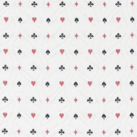 Schumacher Le Joueur Matelass Rouge Et Noir Fabric