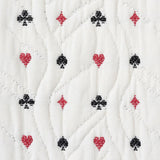 Schumacher Le Joueur Matelass Rouge Et Noir Fabric