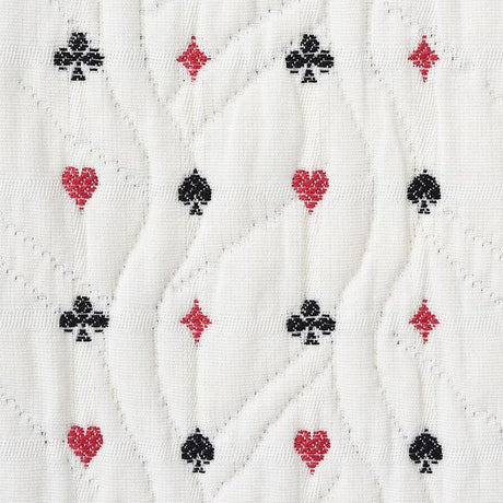 Schumacher Le Joueur Matelass Rouge Et Noir Fabric