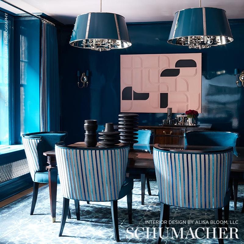 Schumacher Le Matelot Blue Fabric
